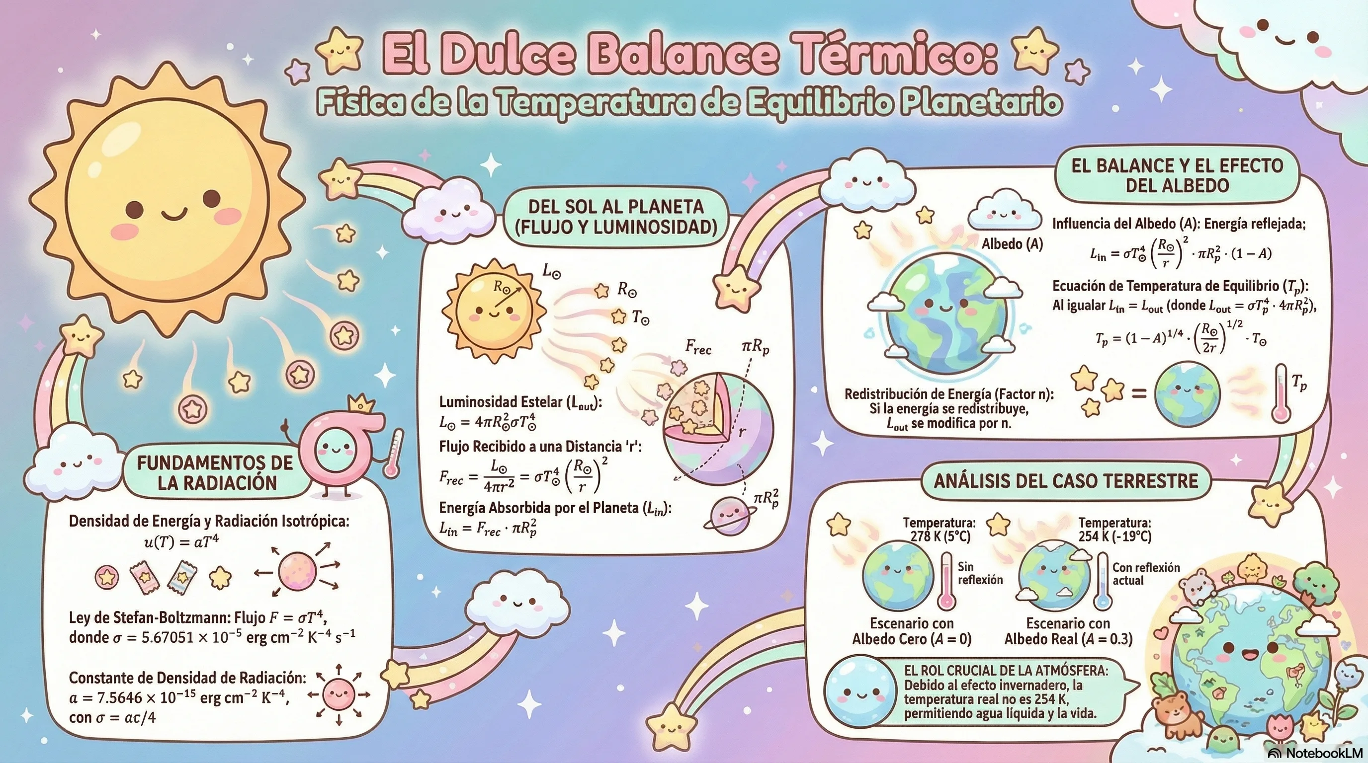 Balance térmico y temperatura de equilibrio planetario · Astronomía General · Clase 10 · Lámina
