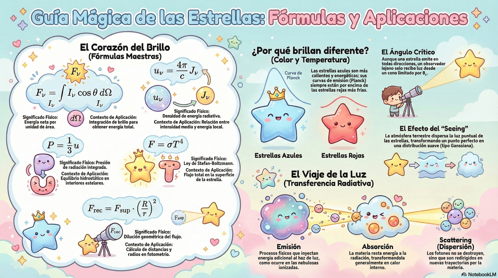 Radiación estelar: intensidad, flujo y presión de radiación · Astronomía General · Clase 5 · Lámina 3