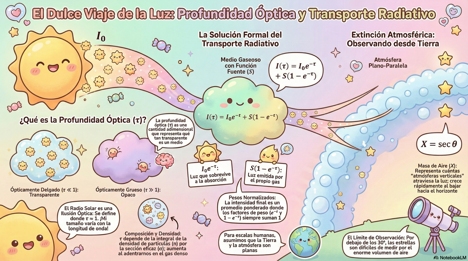 Opacidad, extinción atmosférica y equilibrio termodinámico · Astronomía General · Clase 8 · Lámina
