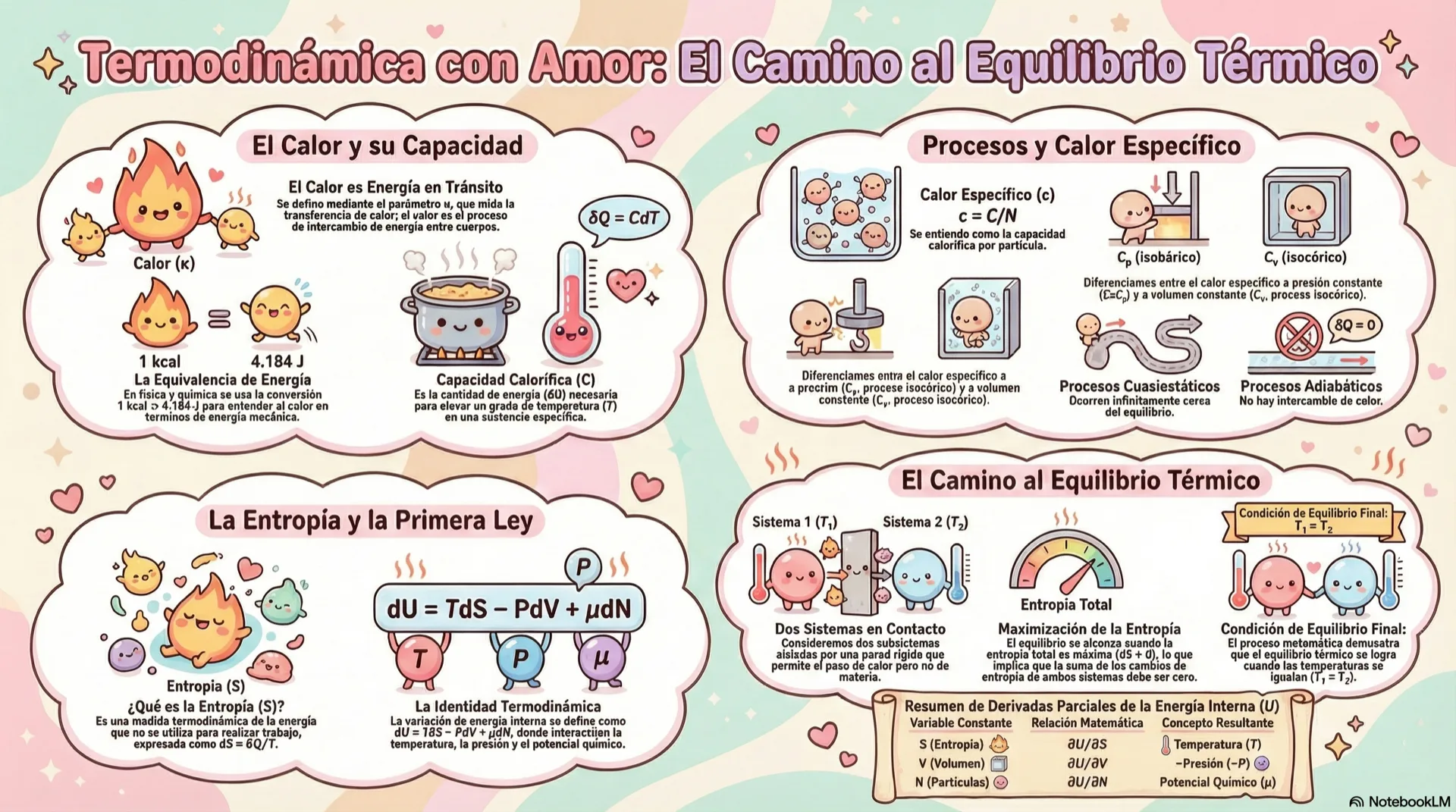 Calor específico, procesos y entropía · Clase 5 Termo